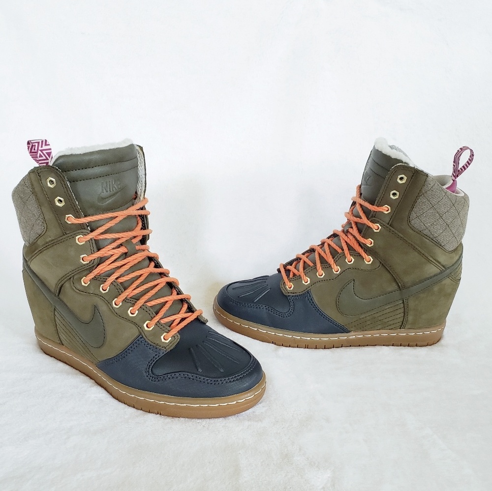 -Rare- NIKE Dunk Sky Hi Hidden Wedge Sneaker Boots